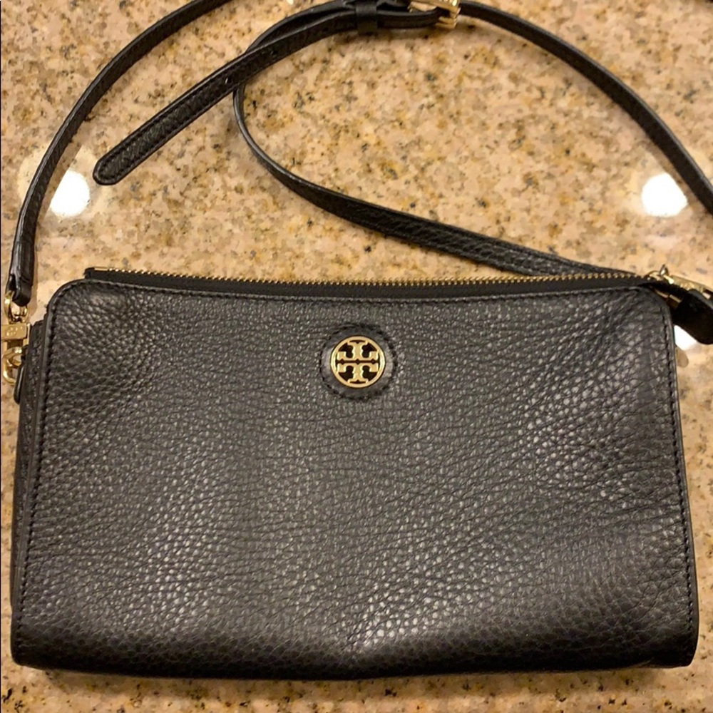 Tory Burch black leather crossbody